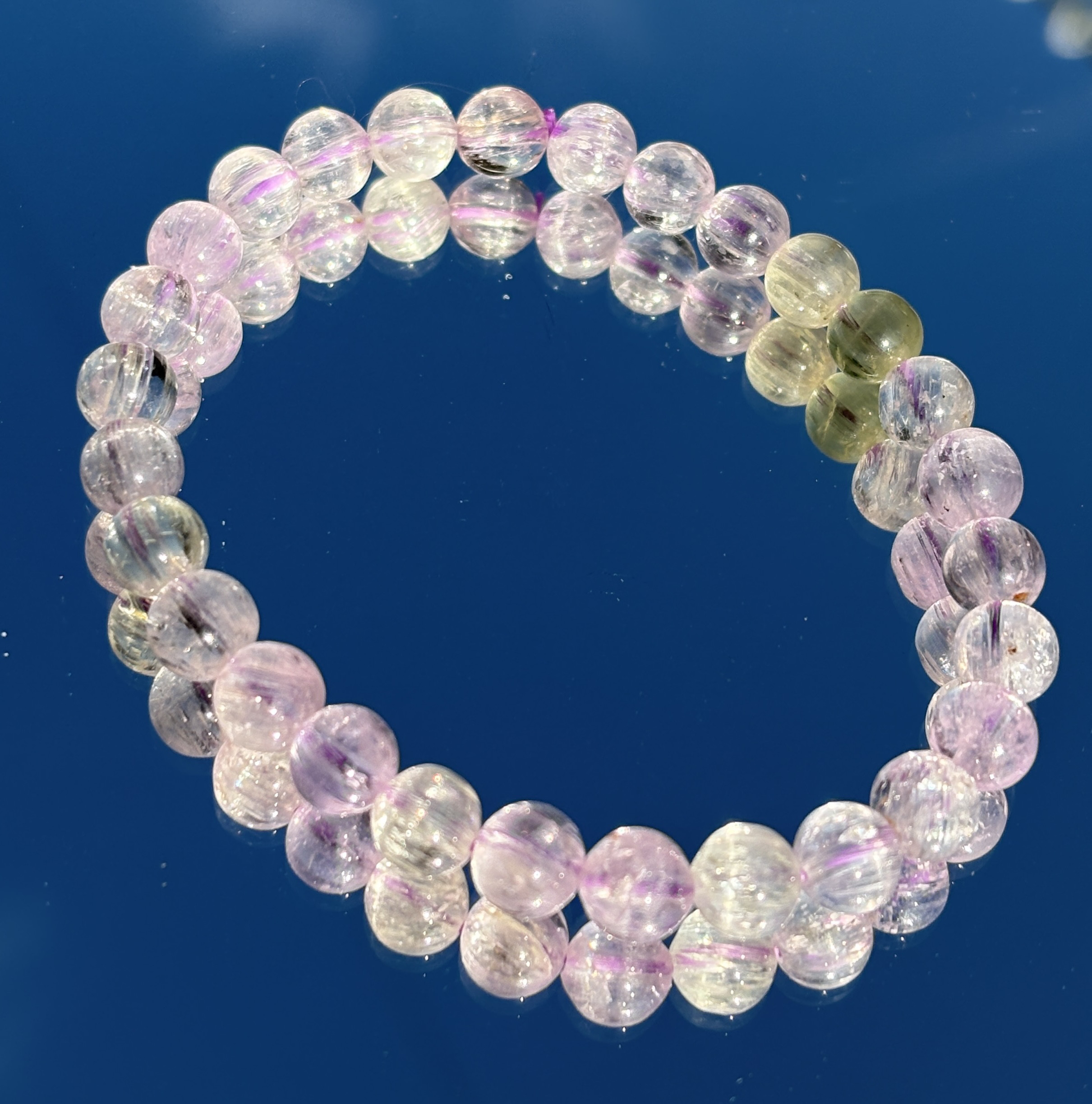 クンツァイト ブレスレット✨️高品質天然石【石言葉】「無償の愛」「無限の愛」「純粋さ」「可憐」 14,454円