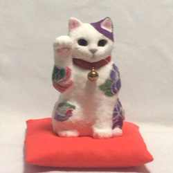 猫だって端午の節句 こいのぼりに乗った猫 江戸縮緬 その他置物 ねこ