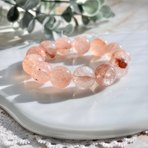 大玉15ミリ✨レインボー✨マニカランヒマラヤ水晶 大玉15ミリ✨レインボー✨マニカランヒマラヤ水晶 ブレスレット Himal