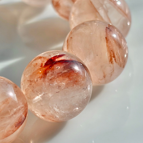 大玉15ミリ✨レインボー✨マニカランヒマラヤ水晶 ブレスレット Himal