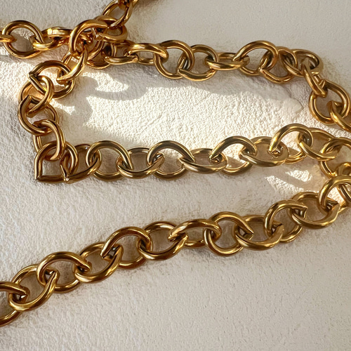 新作ブレスレット】太めチェーン フックタイプ留金 ブレスレット ami