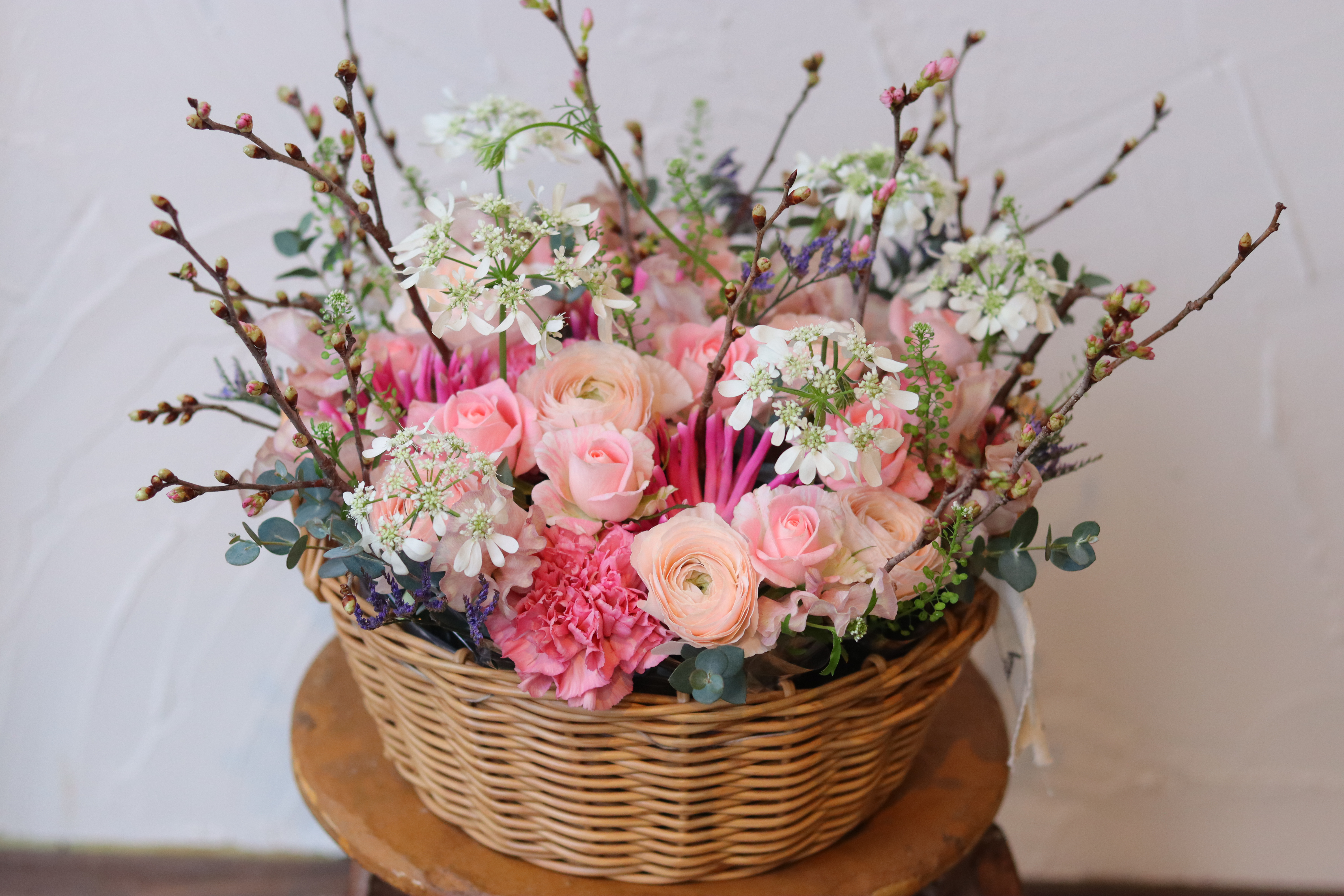 籠　アレンジメント