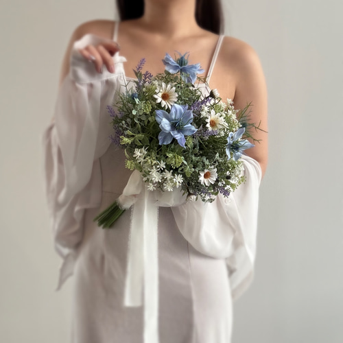 風にそよぐ 爽やかブーケ ┊︎ アーティフィシャルフラワーブーケ