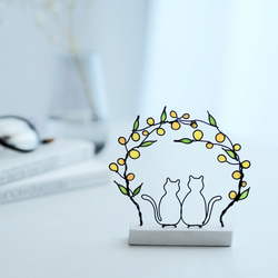 ファブリックパネル ミナペルホネン 丸型 サークル フォレストパレード