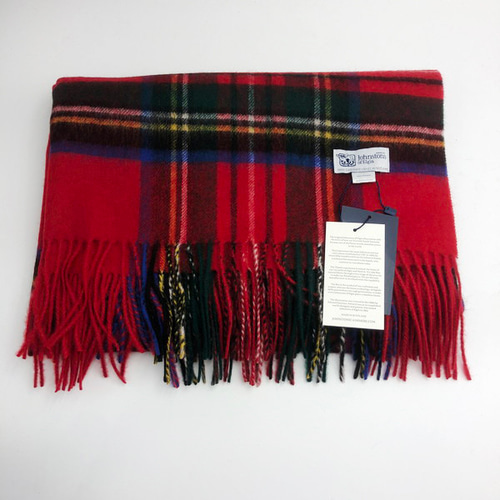 ジョンストンズ 大判 マフラー スカーフ ロイヤルスチュワート