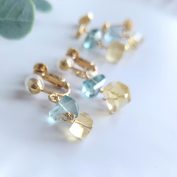 フローライト イヤリング・ノンホールピアス の人気通販｜Creema