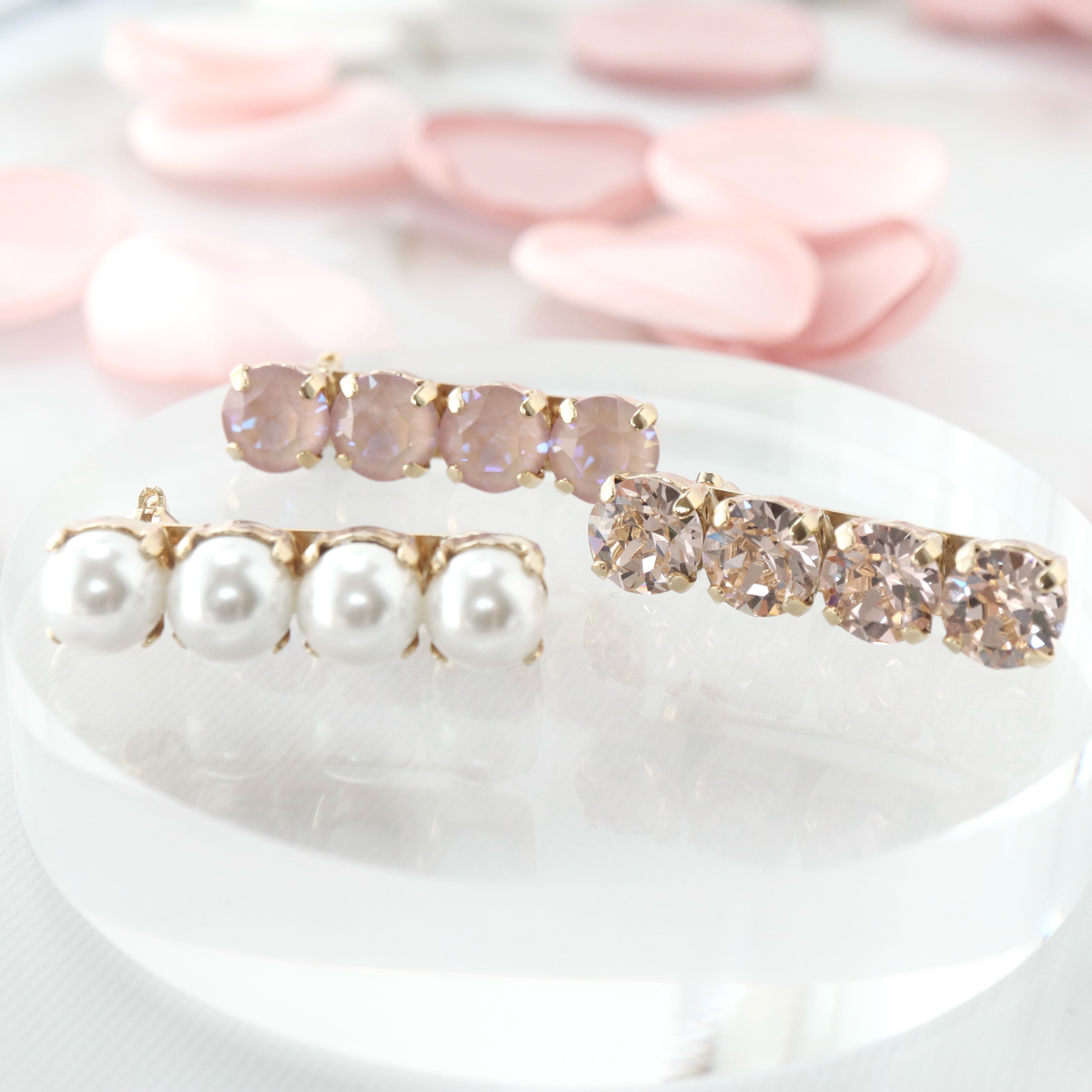 【早割・春の福袋】選べるブローチセット✶パールラインブローチ&選べるピンクラインブローチ✶重ね付け✶華やかフォーマル