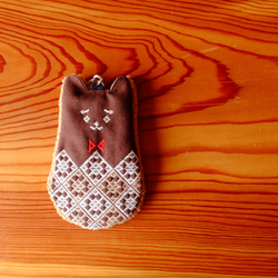 Kogin-zashi 小熊智慧型手機袋 [刺繡 ☺︎ Sashiko] 小熊 ⌘ Hitomebore New 2026 ⌘ 第7張的照片