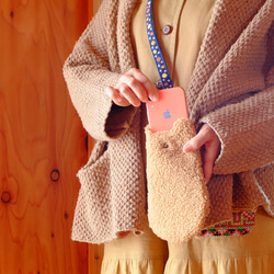 Kogin-zashi 小熊智慧型手機袋 [刺繡 ☺︎ Sashiko] 小熊 ⌘ Hitomebore New 2026 ⌘ 第13張的照片