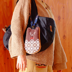 Kogin-zashi 小熊智慧型手機袋 [刺繡 ☺︎ Sashiko] 小熊 ⌘ Hitomebore New 2026 ⌘ 第9張的照片