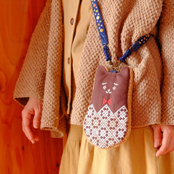 Kogin-zashi 小熊智慧型手機袋 [刺繡 ☺︎ Sashiko] 小熊 ⌘ Hitomebore New 2026 ⌘ 第14張的照片