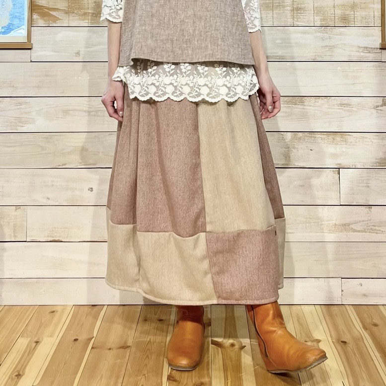 ペチスカート付き アリスのパネルスカート(24s-003)