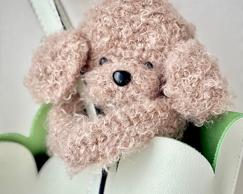 ハグっとトイプーAirPodsケース*レッド』編み物 AirPods pro かぎ針