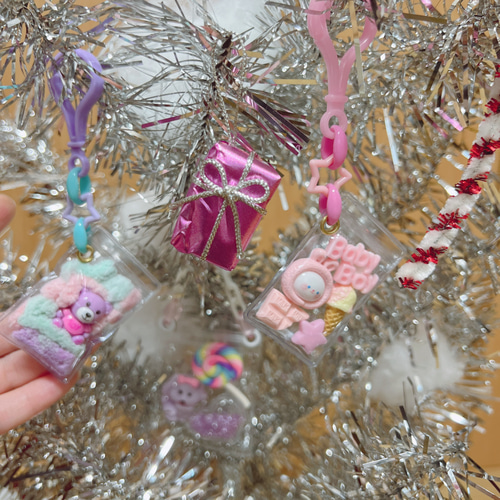 NO.256m 個包装 キャンディバッグ キーホルダー 4×6cm 100個セット