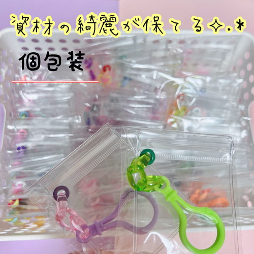 NO.256m 個包装 キャンディバッグ キーホルダー 4×6cm 100個セット