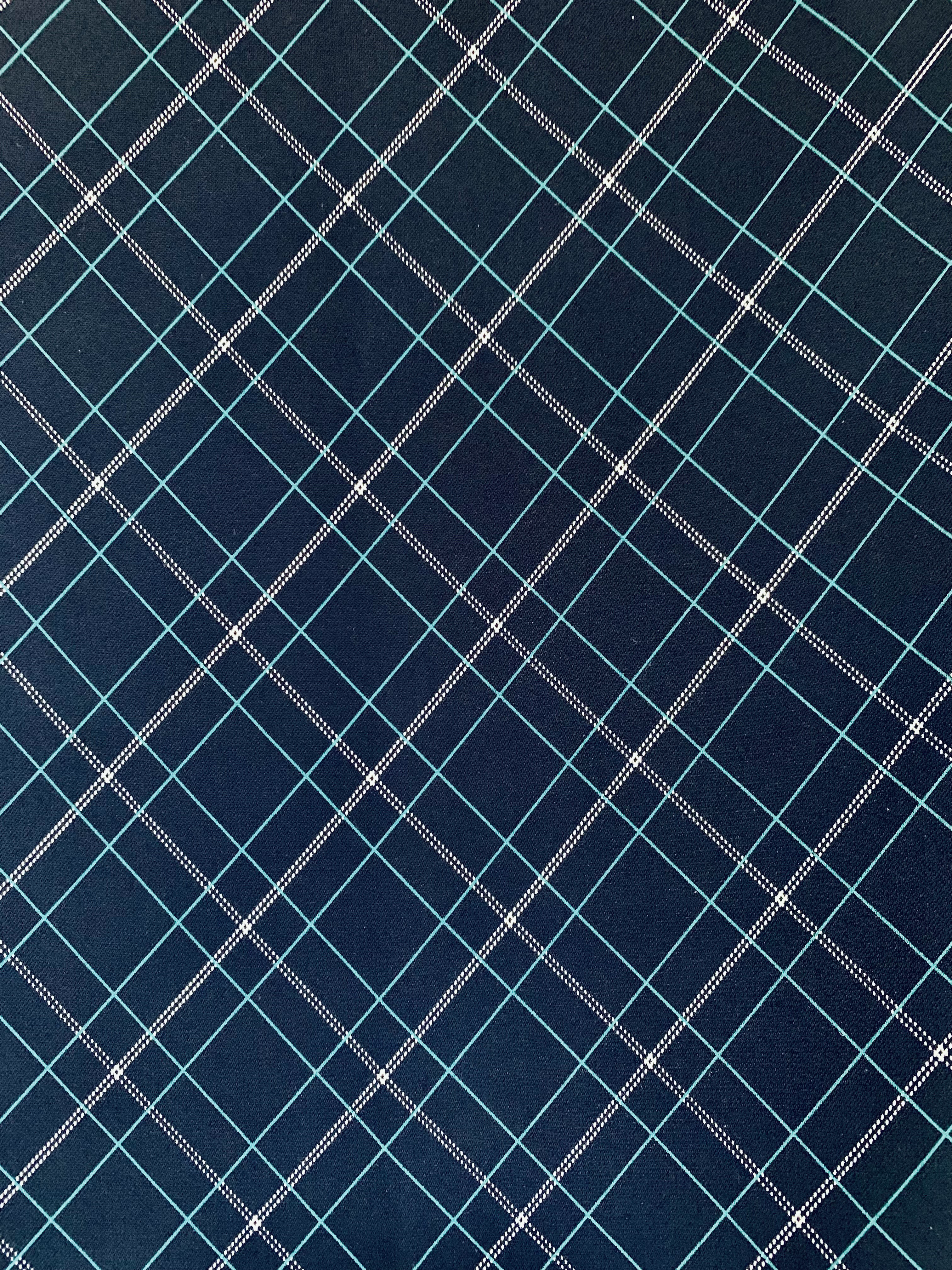 ✨カスタマイズ対応✨【お洗濯OK！直線裁ちワンピース】 国産生地 darkblue check