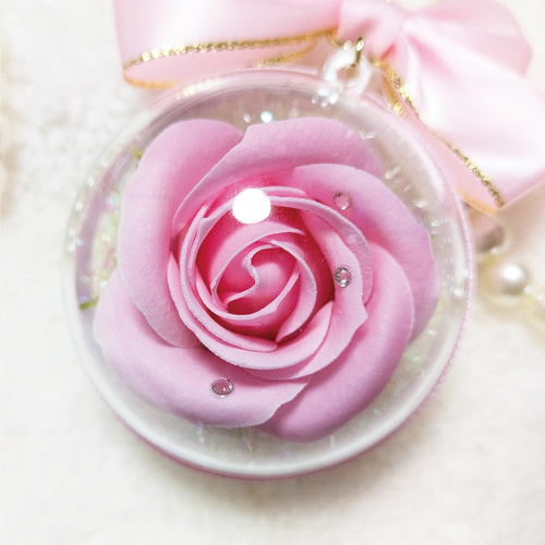 エレガントローズキーホルダー バラ 薔薇 ローズ キーホルダー バッグ