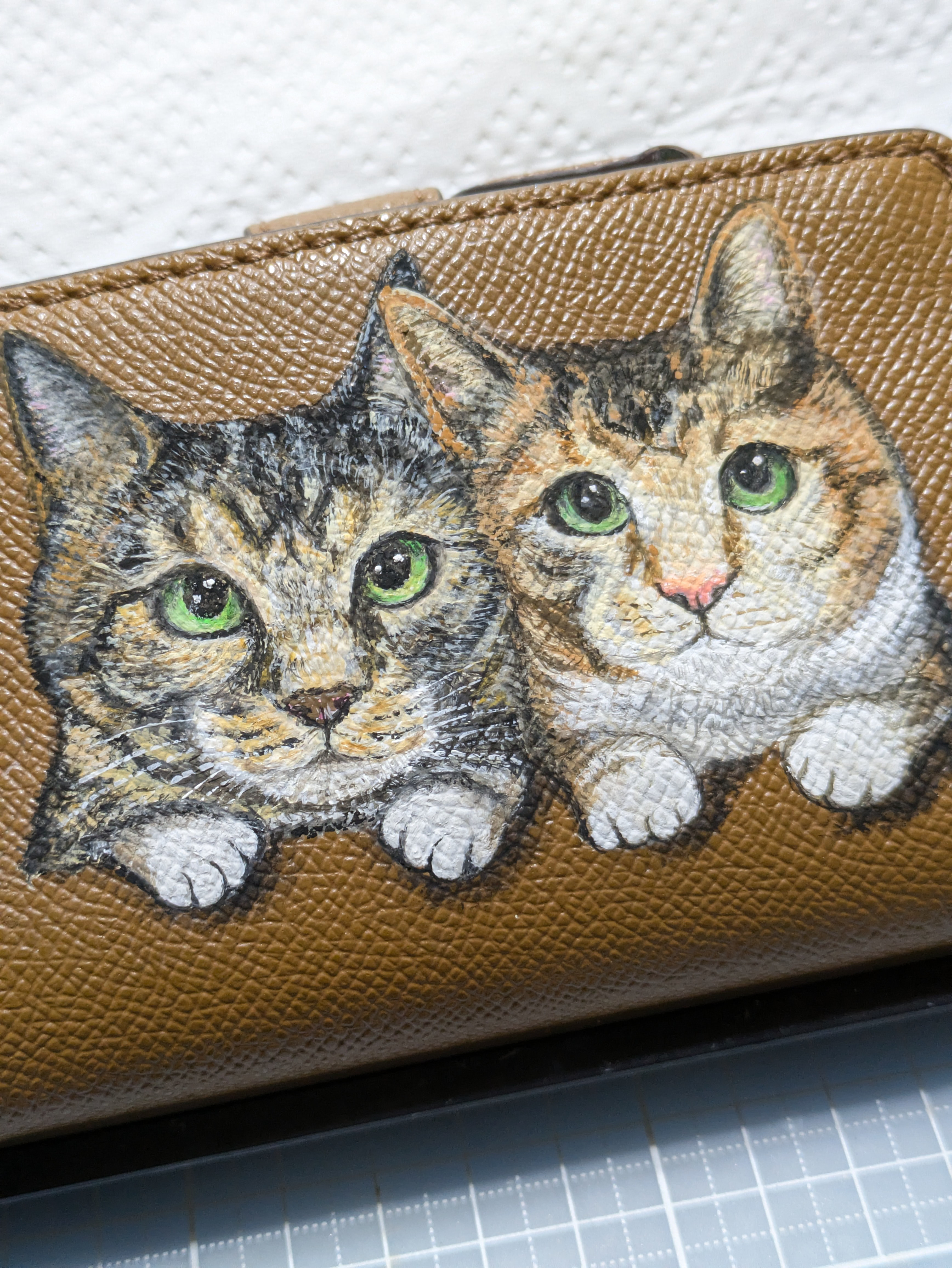 今月枠2作品のみ️新年うちの子財布似顔絵オーダー２匹用