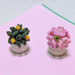 つまみ細工の桜橘飾り 完成品です ひな人形・雛飾り みう 通販