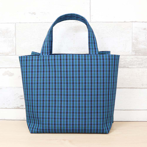 ファミリア バッグ ショー 2021 タータン チェック 紺 クリスマス 未