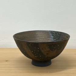 星くずめし碗 小 黒 茶碗・めし碗 山口 由次 通販 9215135｜Creema