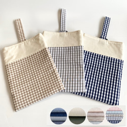 コットンリネンのミニ巾着 選べるカラーとサイズ 巾着袋 leafa+ 通販