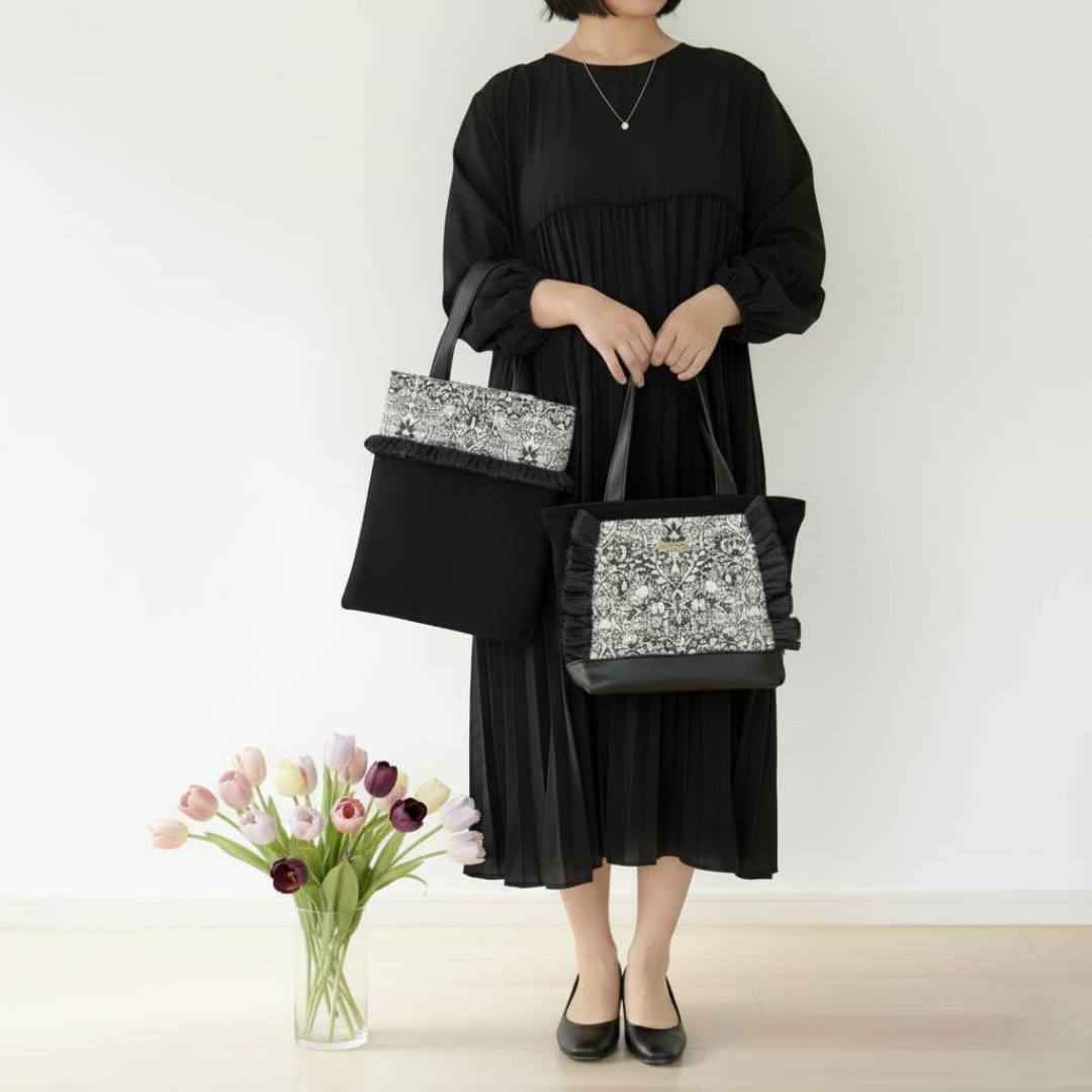 ▪️新作▪️【卒入学から普段使いまで】 モリス いちご泥棒 トートバッグ2点セット フォーマルにもカジュアルにも