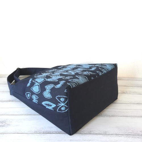 SALE ☆ミナペルホネンsky flowerワンショルダーバッグ/navy