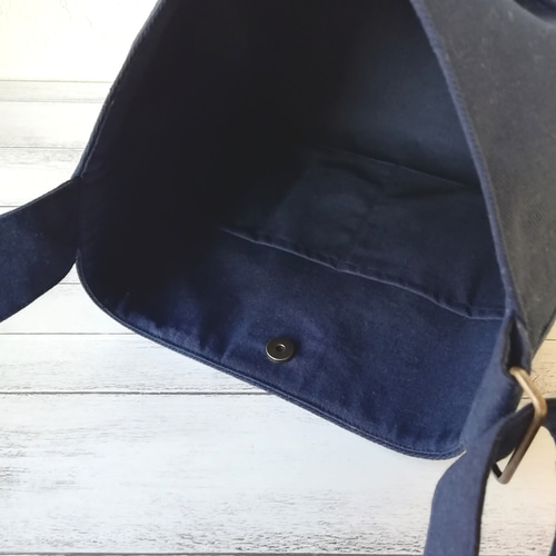 SALE ☆ミナペルホネンsky flowerワンショルダーバッグ/navy