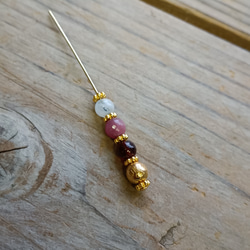 ◇マニカラン水晶レッドフラワーファントムのブレスレット