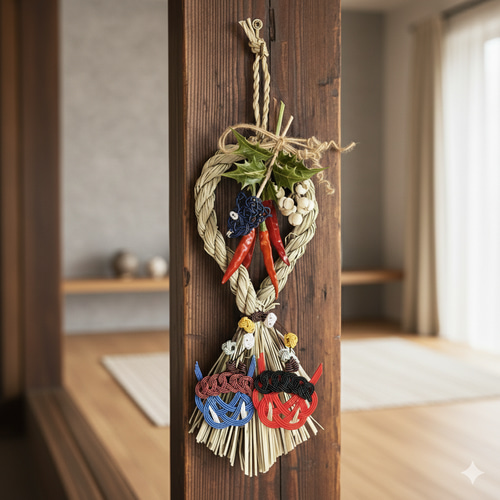 2026年 節分 しめ縄 お飾り “鬼は外、福は内” しめ縄・しめ飾り わかの