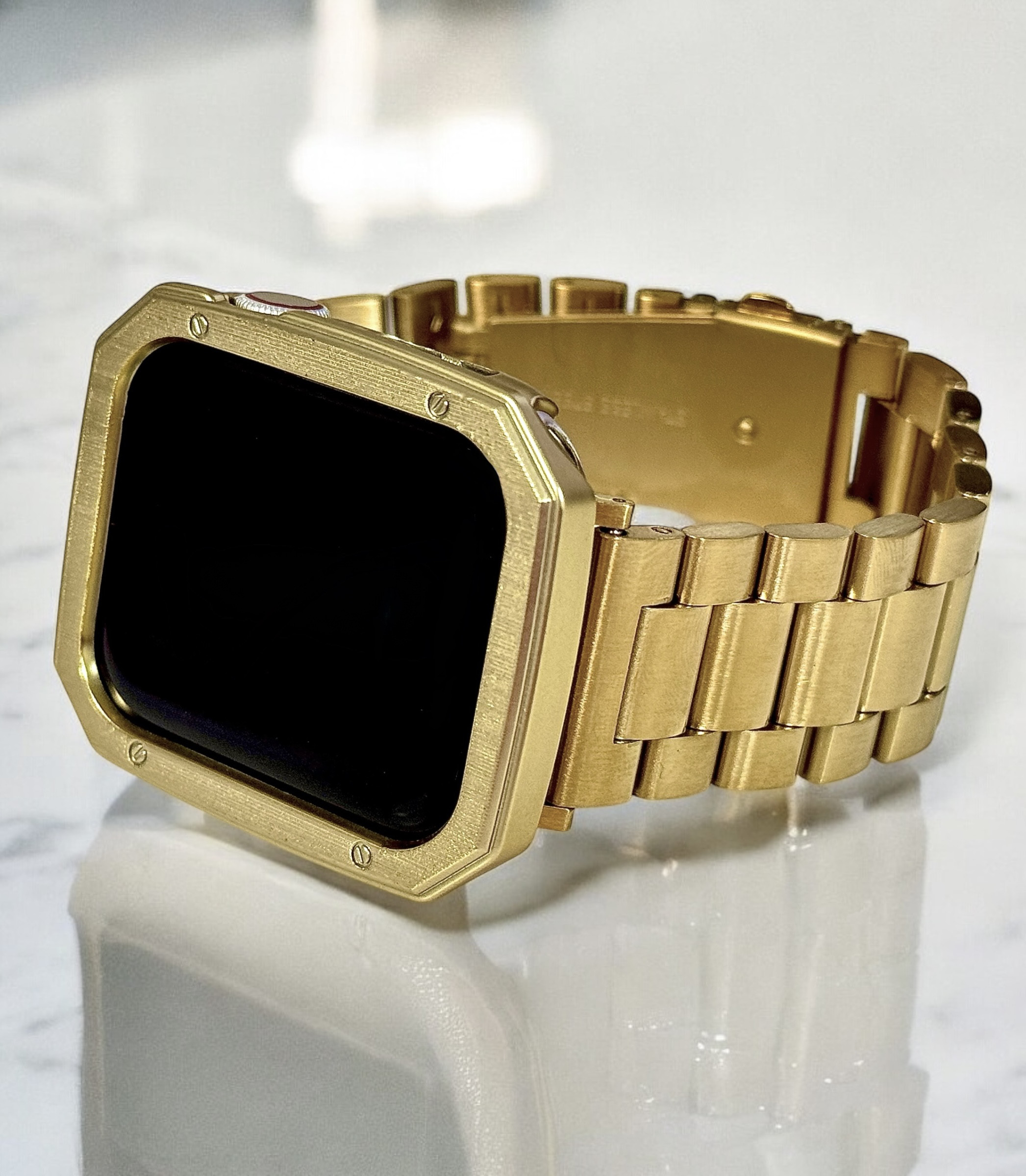 g★アップルウォッチバンド　ステンレスベルト　Apple Watchカバー