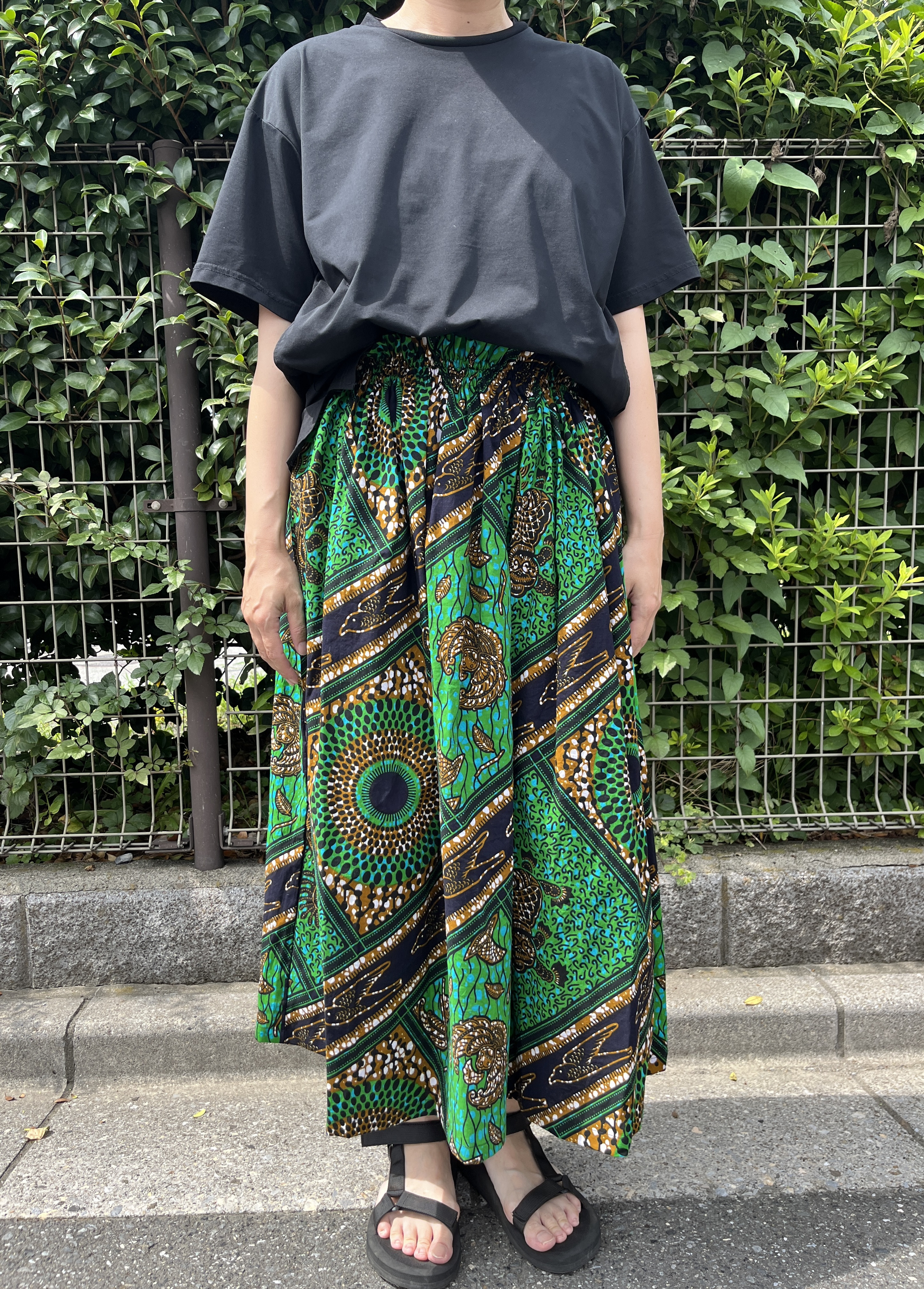 【オーダーメイド可能！】ギャザースカート（ロング）