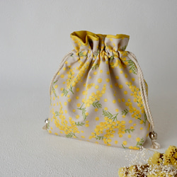 no.38 孔雀刺繍巾着 生成り 巾着袋 zako_embroidery 通販 7721225