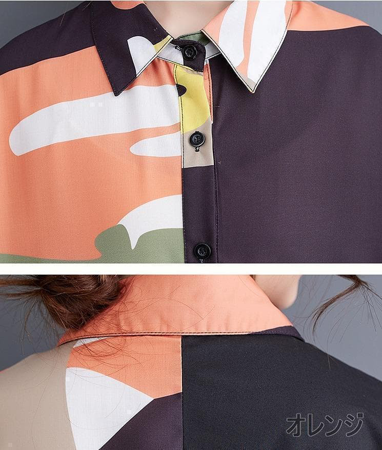 大きいサイズ レディース ワンピース　シャツ　春夏 秋 新品 半袖　ロング