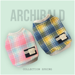 ギャザースモック＊犬服ハンドメイド＊SS〜L＊techichi ペット服