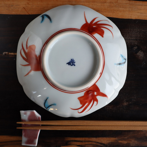 呉須赤絵六角打ち込み皿 小皿 陶つちやま 通販 20336784｜Creema