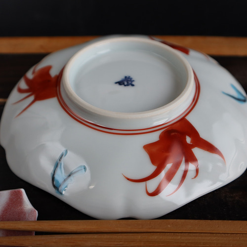 呉須赤絵六角打ち込み皿 小皿 陶つちやま 通販 20336784｜Creema