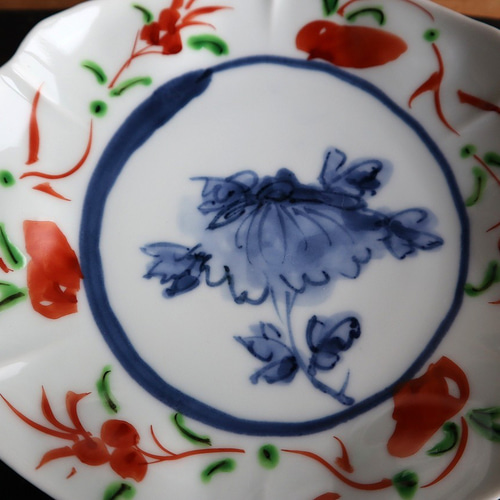 呉須赤絵六角打ち込み皿 小皿 陶つちやま 通販 20336784｜Creema