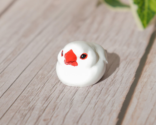 白文鳥（キーホルダーも可） その他置物 アズピークリエイト 通販