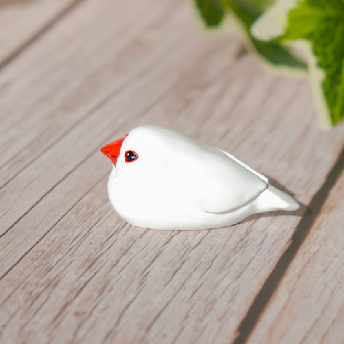白文鳥（キーホルダーも可） その他置物 アズピークリエイト 通販