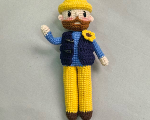 毛糸 手作り 編みぐるみ ニット人形 キーホルダー バッグチャーム 誕生