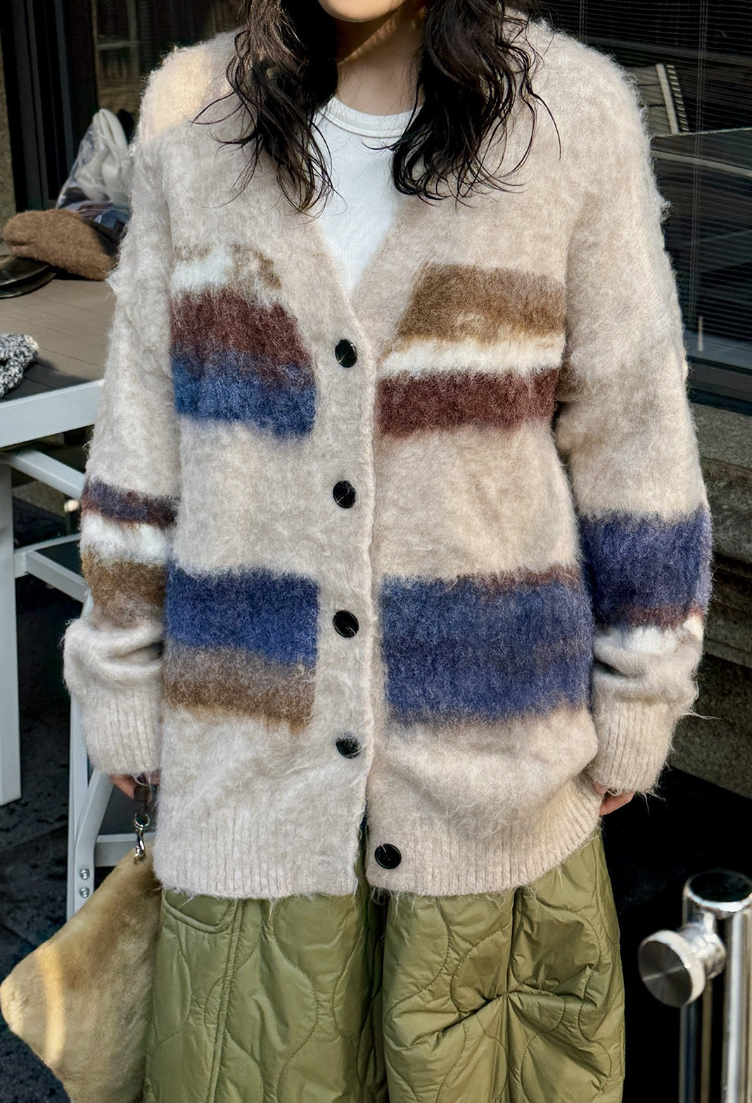 2色レディースニット　秋冬春　　カーディガン　おしゃれセーター　　暖かい　Vネック　ジャケット　カーディガン上着