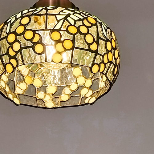 E17＊ステンドグラスのペンダントライト シーリングライト・ペンダント