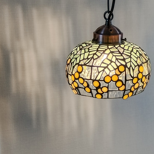 E17＊ステンドグラスのペンダントライト シーリングライト・ペンダント