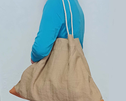 フランス軍リネントートバッグ デッドストック 実物 リメイク 1点もの