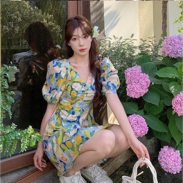 大きいサイズ レディース ワンピース　花柄　春夏 秋 新品 半袖