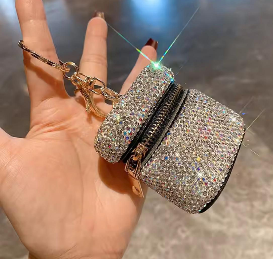 【宝石みたいなキーホルダー】持ってるだけで【ちょっと心が元気になる】キラキラ 小物入れ コインケース  ＃夢かわ