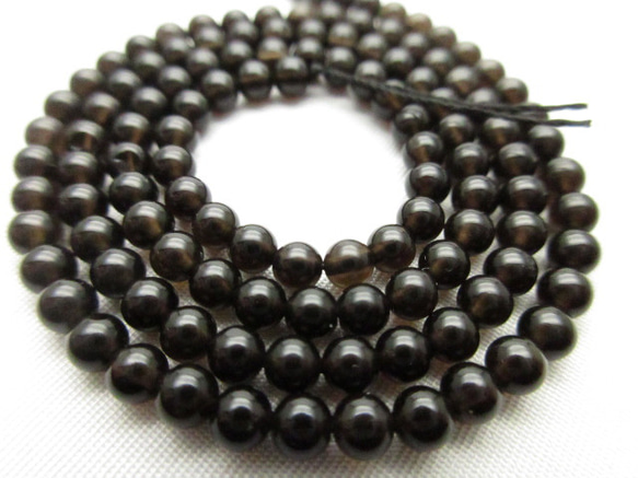 モリオン(黒水晶)AAA 黒水晶｜天然石ビーズの卸問屋・通販ケンケンジェムズ