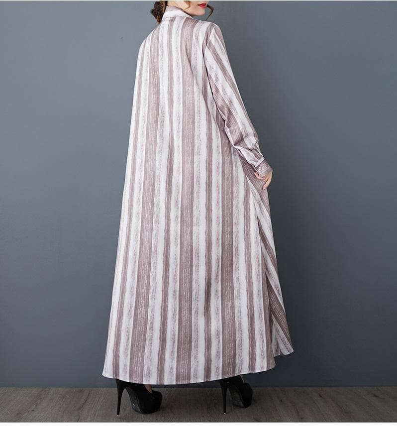 大きいサイズ ロング　ワンピース　シャツ　レディース 春夏　 新品 長袖